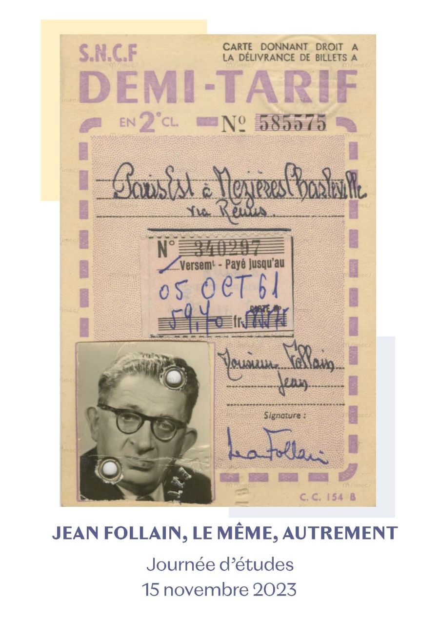 Journée d'études Jean Follain