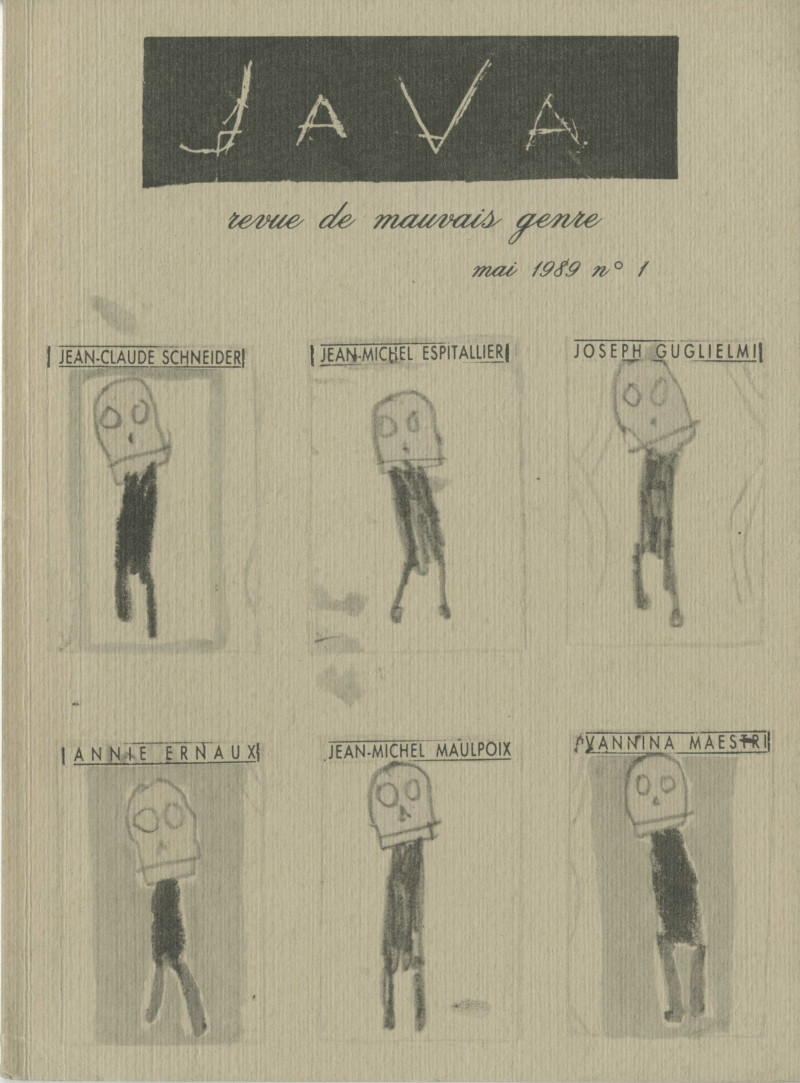 image for Java (1989-2005), revue / co-fondée par Jean-Michel Espitallier (né en 1957)