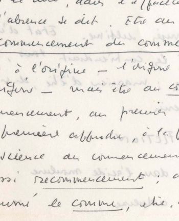 Toujours recommencer