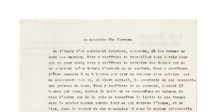 André Gorz, Au Camarade Che Guevara